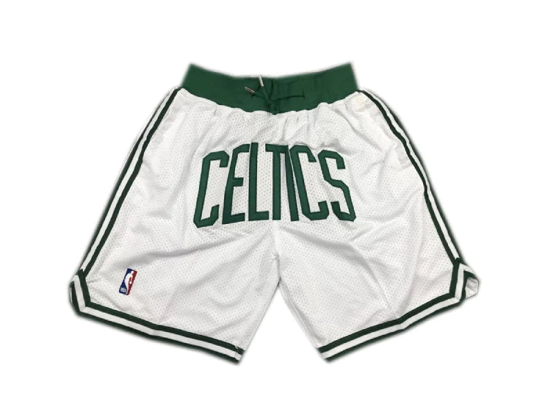 Boston celtics shorts best sale white