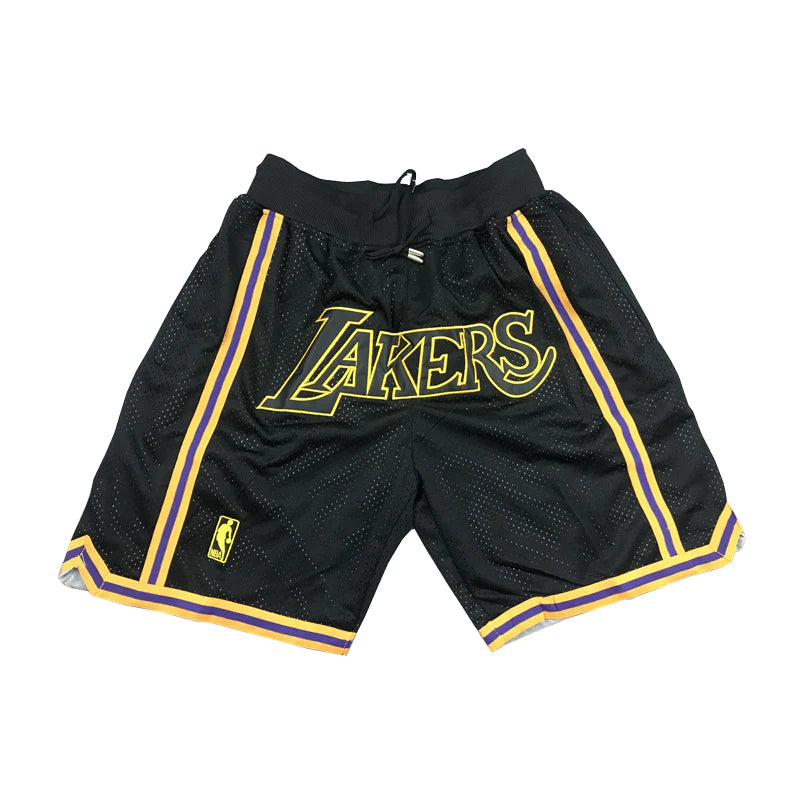 Los Angeles Lakers Basketball Shorts - Black