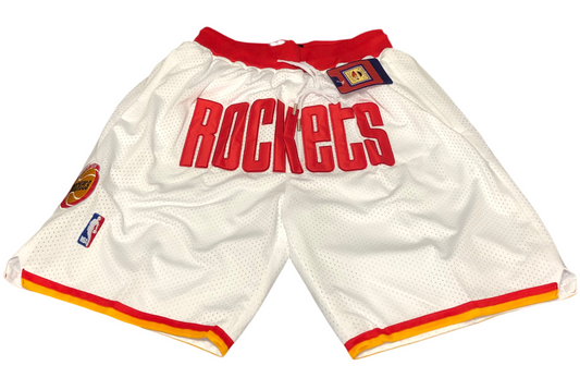 Houston Rockets Basketball Shorts - White