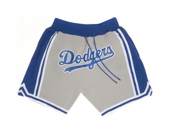 Los Angeles Dodgers Basketball Shorts - Grey