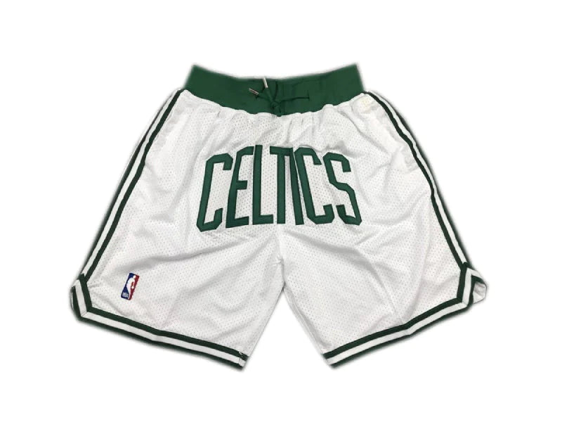 Boston Celtics Basketball Shorts - White