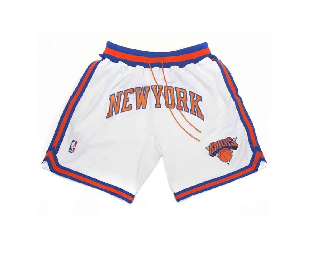 New York Knicks Basketball Shorts - White