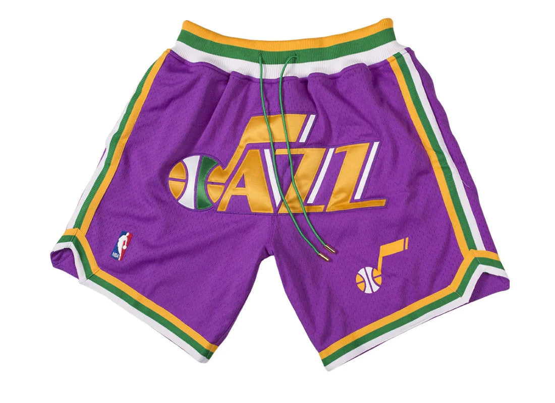 Utah Jazz Basketball Shorts - Purple