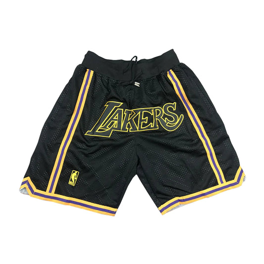 Los Angeles Lakers Basketball Shorts - Black